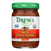 Drew's Organics Hot Thick and Chunky Salsa - 12 Oz. - Case of 6