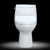 TOTO® WASHLET+® UltraMax® II One-Piece Elongated 1.28 GPF Toilet and WASHLET+® S550e Contemporary Bidet Seat, Cotton White - MW6043056CEFG#01