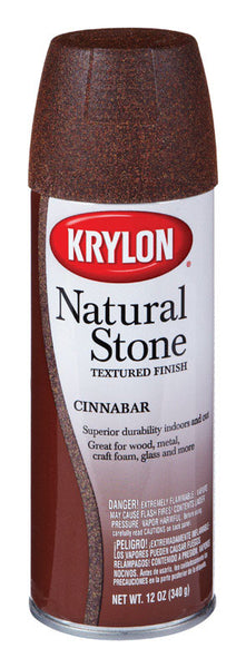 Pintura en aerosol texturizada Krylon Cinnabar de 12 oz (paquete de 6)