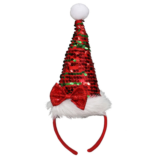 Dyno Santa Hat Holiday Headband Polyester 1 pc. (Pack of 12)