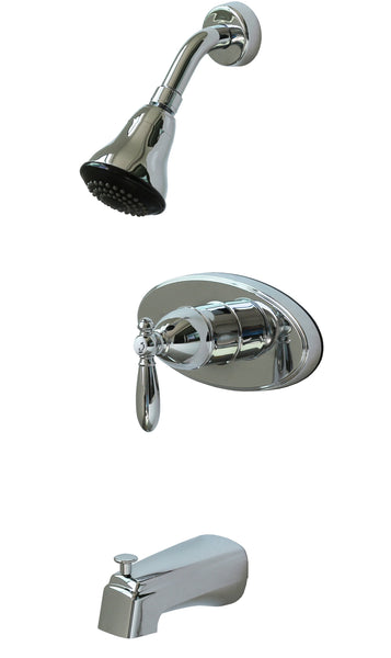 Tub-Shower Valve Single Lever Non-Metallic Anti-Scald Tub/Shower Diverter Chrome
