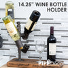 Pipe Decor 14-1/4 in. H X 8-1/2 in. W X 8-1/2 in. L Malleable Iron Wine Rack
