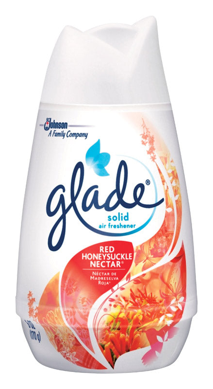Glade Red Honeysuckle Nectar Scent Air Freshener 6 oz. Solid (Pack of 12)