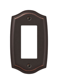 Amerelle  Sonoma  Aged Bronze  1 gang Stamped Steel  Rocker  Wall Plate  1 pk