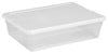 Sterilite 16558010 28 Quart Clear Storage Box (Pack of 10)