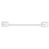 Decko White Towel Bar 24 in. L Metal