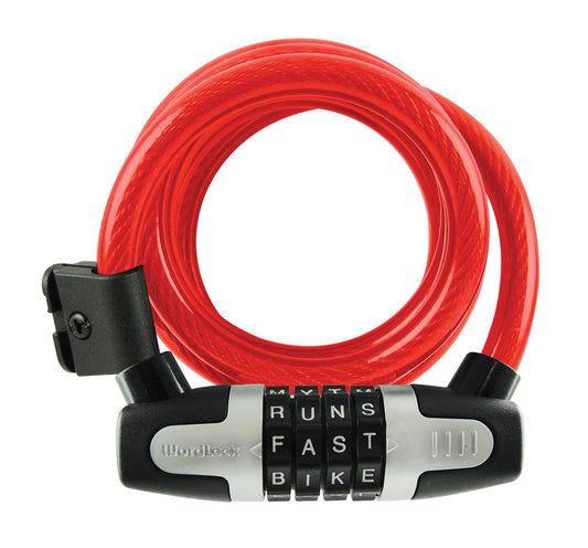 Wordlock Inc Cl-607-A1 6' Bicycle Cable Lock Assorted Colors