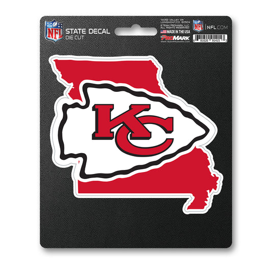 NFL - Kansas City Chiefs Team State Decal Sticker