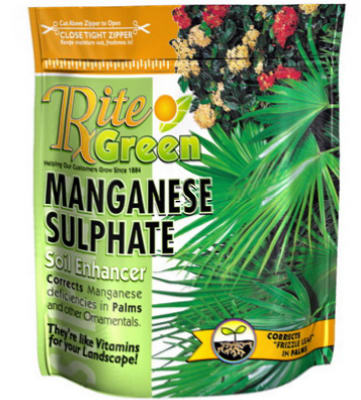 Rite Green Manganese Sulphate Indoor/Outdoor Non-Concentrated Ornamental Plant Food Powder 4 lbs.