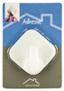 Spectrum 3 in. L White Plastic Large Adhesive Hook 1 pk