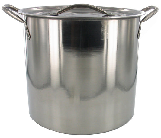Good Cook 06180 8 Quart Brushed Stainless Steel Stock Pot