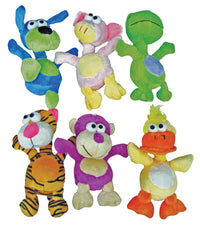 Diggers  Multicolored  Skinny Neck  Plush  Dog Toy  Large