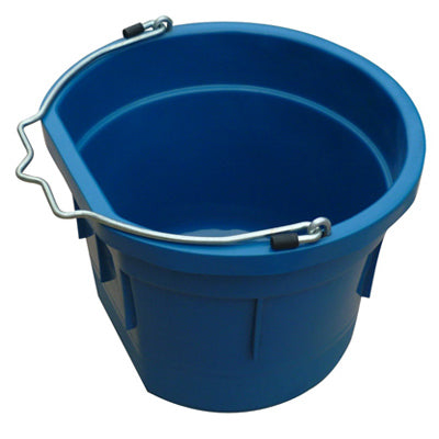 Utility Bucket, Flat Sided, Teal Resin, 8-Qts.