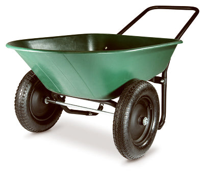 2-Wheel Poly Wheelbarrow, 5-Cu.-Ft. Capacity