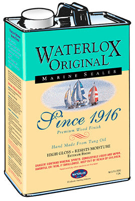 Waterlox Medium Clear Oil-Based Wood Finish 1 gal (Pack of 4).