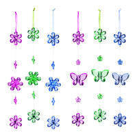 Meadow Creek Assorted Plastic 15.75 in. H Jeweled Outdoor Decoration (Pack of 36).