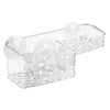 iDesign Pebblz 5.1 in. H X 5 in. W X 11 in. L Clear Bath Suction Basket