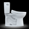 TOTO® Drake® WASHLET®+ Two-Piece Elongated 1.28 GPF Universal Height TORNADO FLUSH® Toilet with S500e Bidet Seat, Cotton White - MW7763046CEFG#01