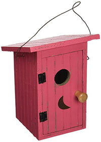 BIRDIE LOO RED BIRDHOUSE