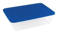 Homz snaplock 6 in. H x 23.5 in. W x 16.2 in. D Stackable Storage Tote (Pack of 8)