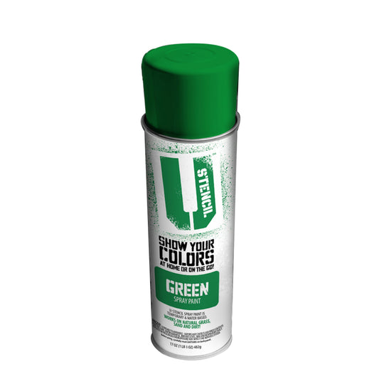 U-Stencil Matte Green Spray Paint 17 oz. (Pack of 6)