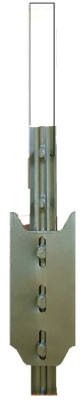 T-Style Studded Fence Post, Green, Rail Steel, 6-Ft., .95-Lbs. (Pack of 5)