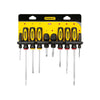 Stanley  10 pc. Multi-Bit Screwdriver Set  5 in.