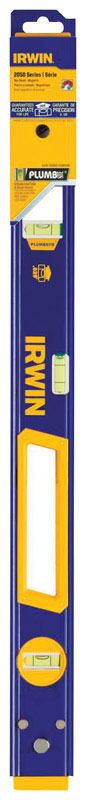 Irwin  24 in. Aluminum  Magnetic Box Beam  Level  3 vial