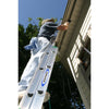 Werner 32 ft. H Aluminum Telescoping Extension Ladder Type II 225 lb. capacity