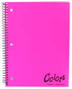 Norcom 77384-12 10.5" X 8" 1 Subject Notebook Assorted Colors