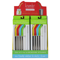 Reusable Drinking Straws, Stainless Steel/silicone, 4-Pk. (Pack of 24)