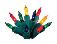Juego de luces incandescentes Celebrations Twinkle, multicolor, 20 pies, 100 luces, verde