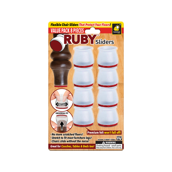 Deslizadores Ruby de BulbHead, paquete de 8