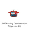 10.5 oz Enameled Cast-Iron Series 1000 Covered Mini Cocotte - Gradated Red