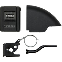 National Hardware  2-19/32 in. L Black  Steel  Yard Lock  1 pk