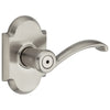 Kwikset Signature Series Austin Satin Nickel Bed and Bath Lever Right or Left Handed