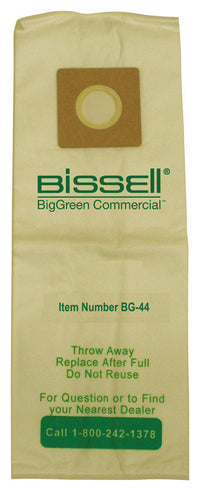 Bissell BigGreen Commercial Vacuum Bag For Replacement Filter Bag 10 pk