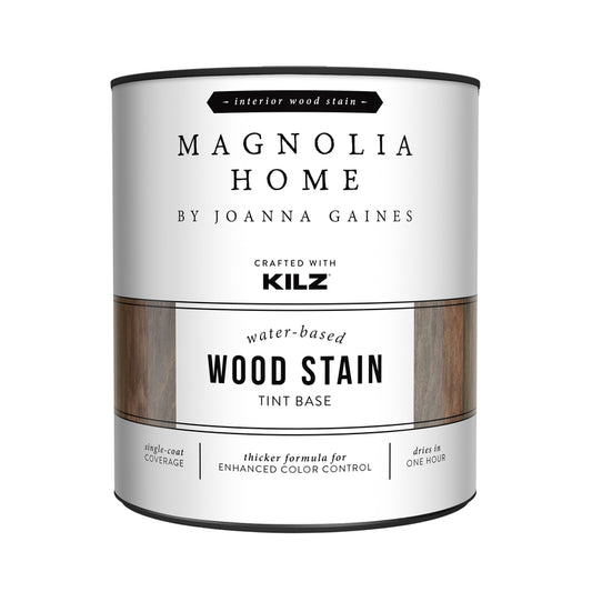 Magnolia Home by Joanna Gaines Kilz Transparent Flat Clear Water-Based Wood Stain 1 qt (Pack of 6)
