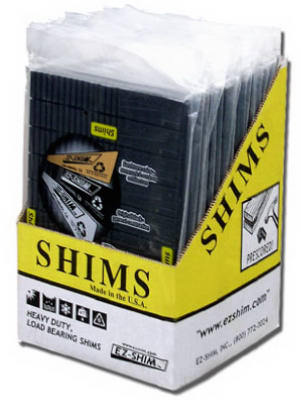 EZ SHIM Plastic Heavy-Duty Shim 8 L x 1.2 W x 0.3 Thick in.