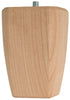 Waddell 4 in. H Square Tapered Wood Bun Foot