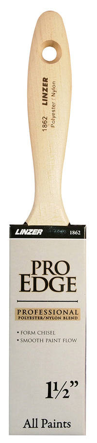 Linzer Products 1862-0150 1-1/2" Polyester/Nylon Blend Pro Edge™ Varnish And Wall Paint Brush