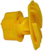Parmak Precision Yellow UV-Resistant Rod Post Insulator for Polytape Up to 2 W in.