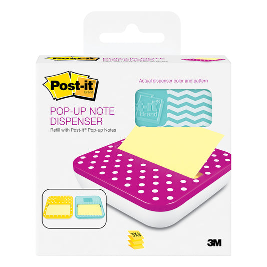 Post it OL-330-PD Post-it® Pop-Up Note Dispenser For 3" X 3" Pop-up Notes Assorted Colors (Pack of 6)