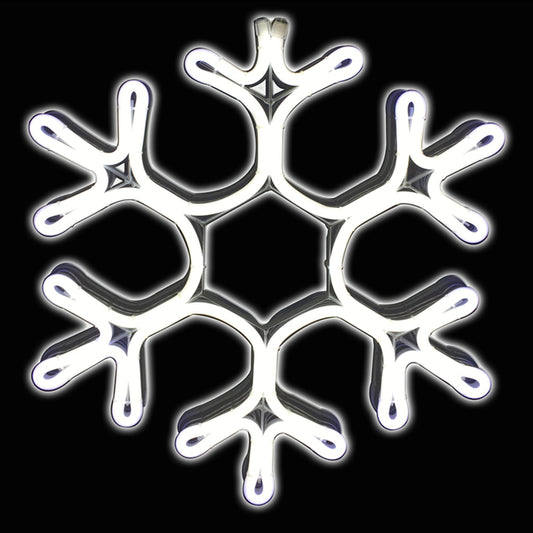 Sienna  LED  White  Neon Snowflake  Christmas Decor