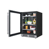 140 CAN 24 UNDERCOUNTER STAINLESS STEEL BEVERAGE COOLER LEFT HINGED