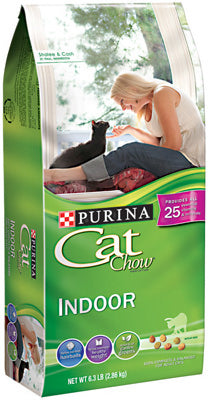 Cat Food, Indoor, 6.3-Lb. Bag