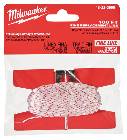 Milwaukee  Fine  Replacement Chalk String  100 ft. Fine Line