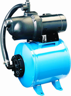 Shallow Well Pump Tank System, .5-HP-Motor, 115V, 100 PSI