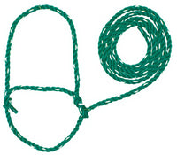 Cattle Halter, Green/White Poly Rope, 7-Ft.