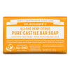 Dr. Bronner's Organic Orange Citrus Scent Pure-Castile Bar Soap 5 oz (Pack of 12).